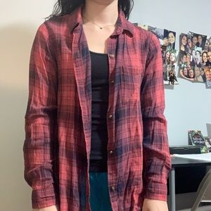 American Eagle boyfriend fit flannel top